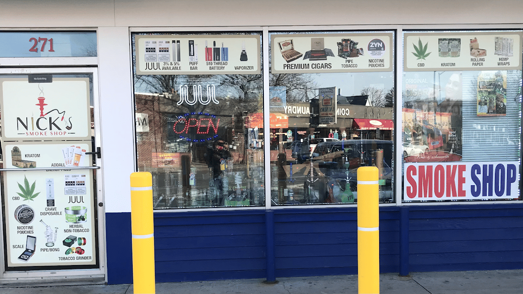 Nick’s Smoke Shop, 271 Spring St, Medford, MA 02155, United States