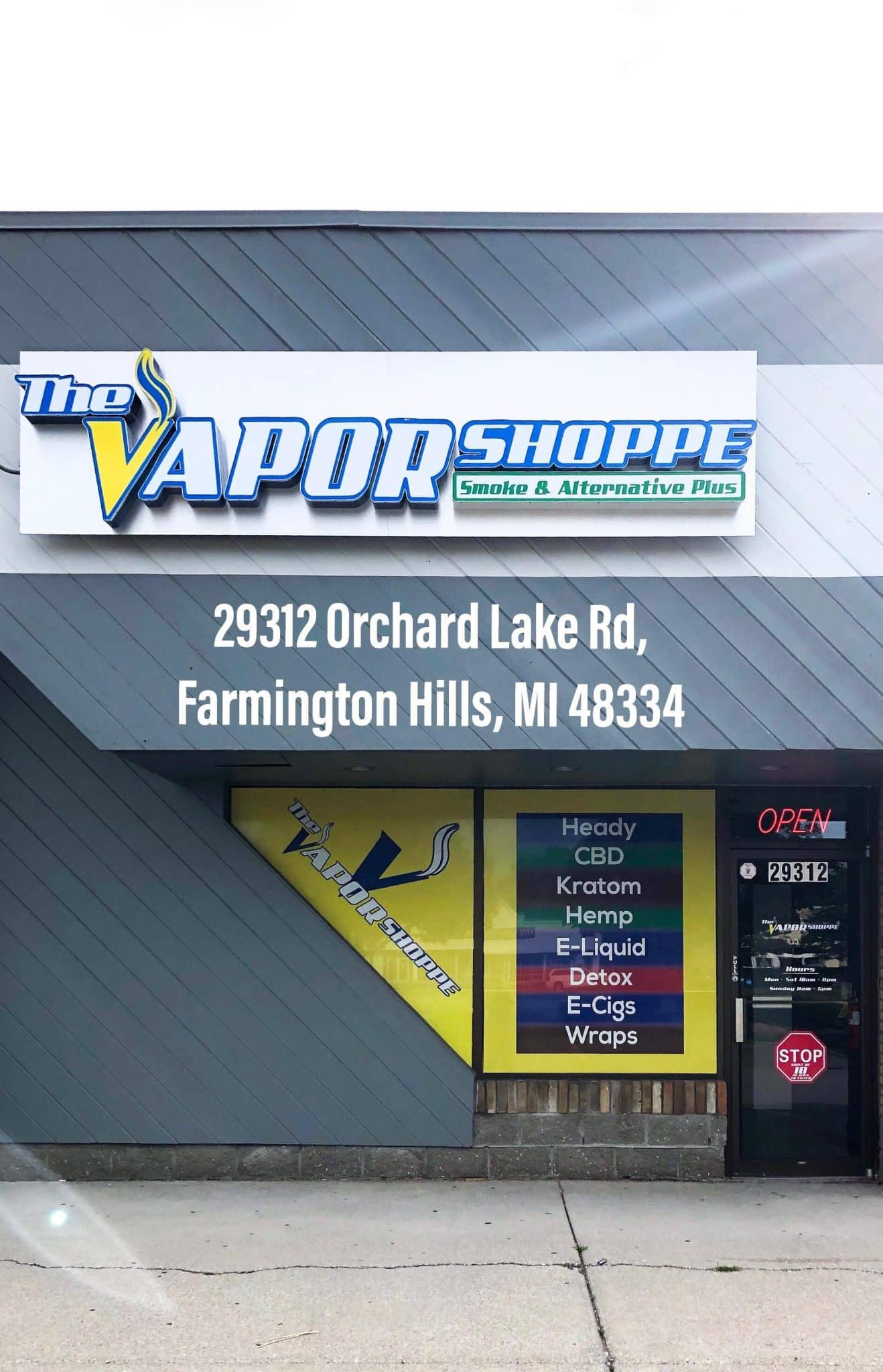 The Vapor Shoppe Smoke & Alternative Plus, 29312 Orchard Lake Rd, Farmington Hills, MI 48334, United States