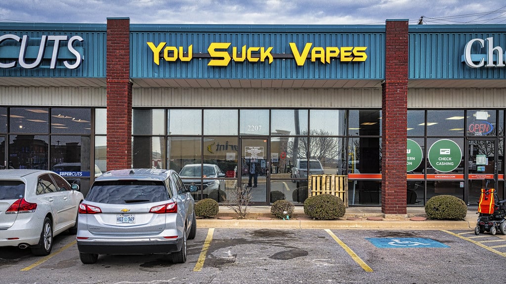 You Suck Vapes, 2207 NW Cache Rd, Lawton, OK 73505, United States 6504 NW Cache Rd Ste. C, Lawton, OK 73505, United States