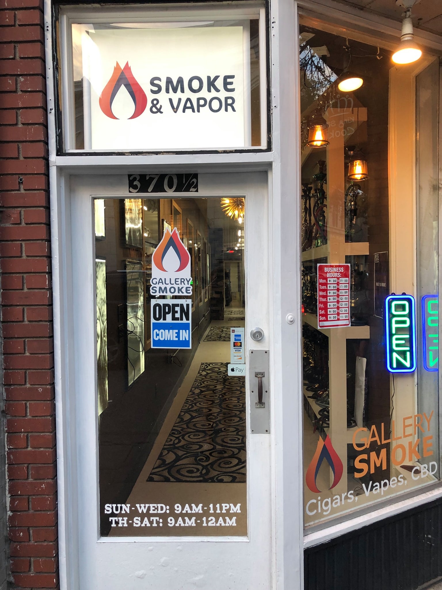 Gallery Smoke,370 King St, Charleston, SC 29401, United States