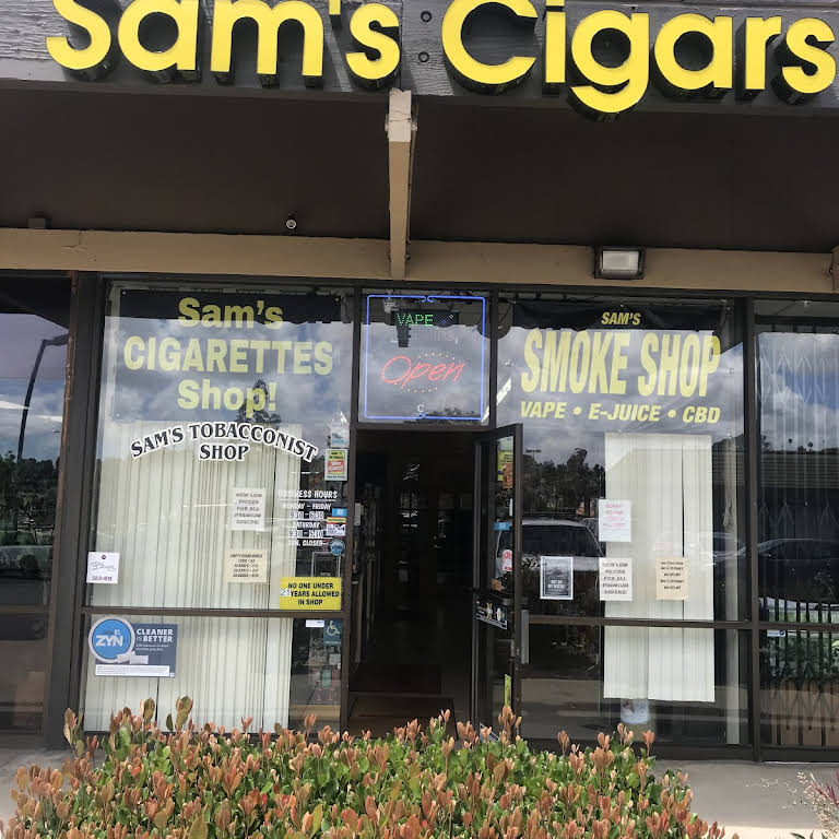 Sam’s Cigar and Smoke Shop,800 Civic Center Dr, Vista, CA 92084, United States