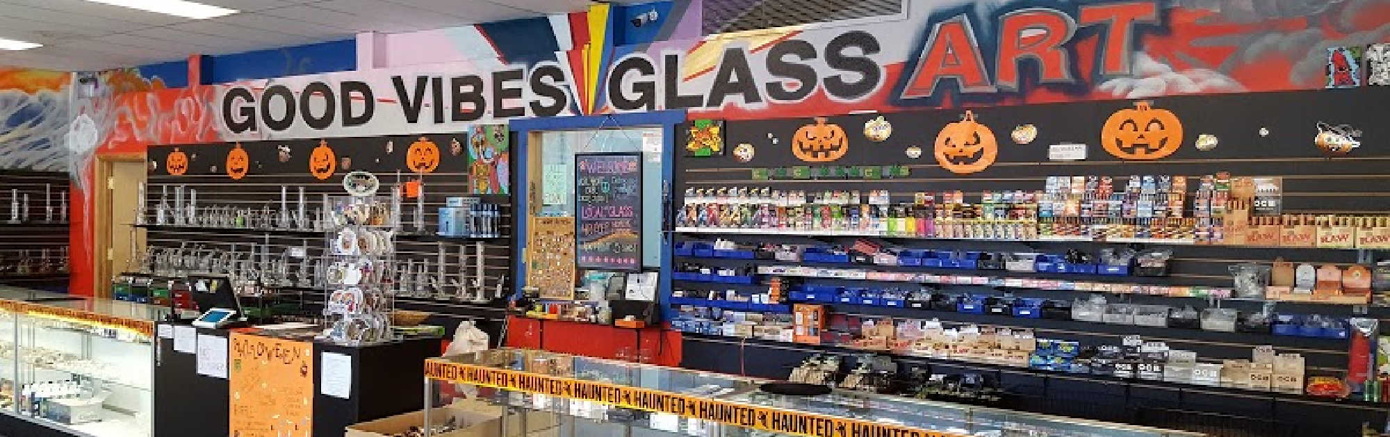 image of good vibes glass art in loveland colorado
