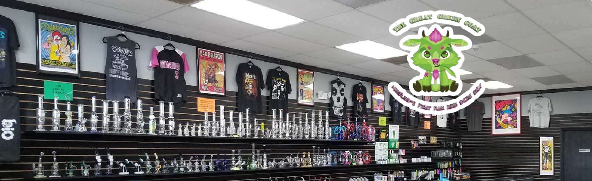 image of the great green goat smoke shop in frederick md