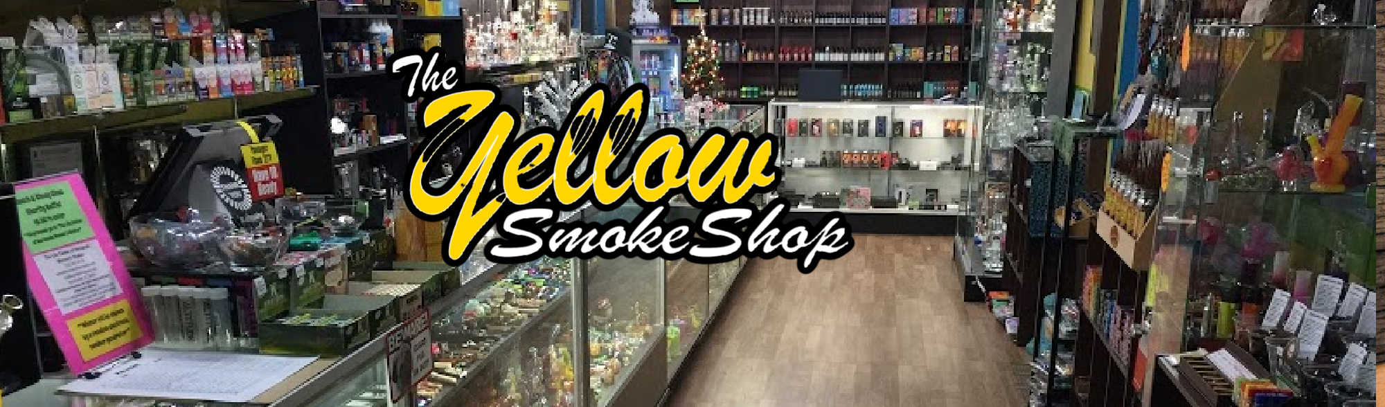 image of the yellow smoke shop in redondo beach ca