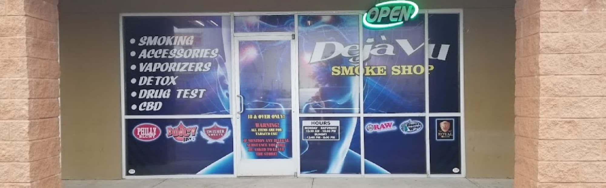 image of deja vu smoke shop in pharr tx