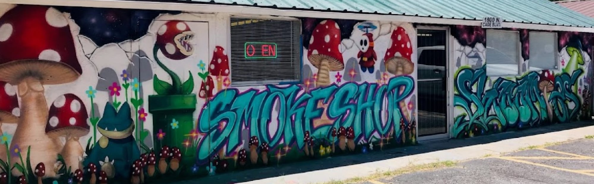 image of shroomies smoke shop in pharr tx